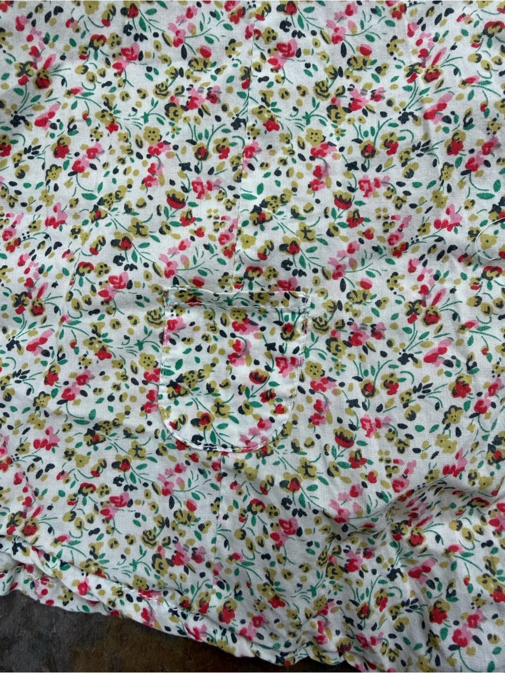 Vintage Anthropologie Odille Floral Button-Down Ditsy Blouse 3/4 Sleeve - Size 6 - Picture 2 of 8